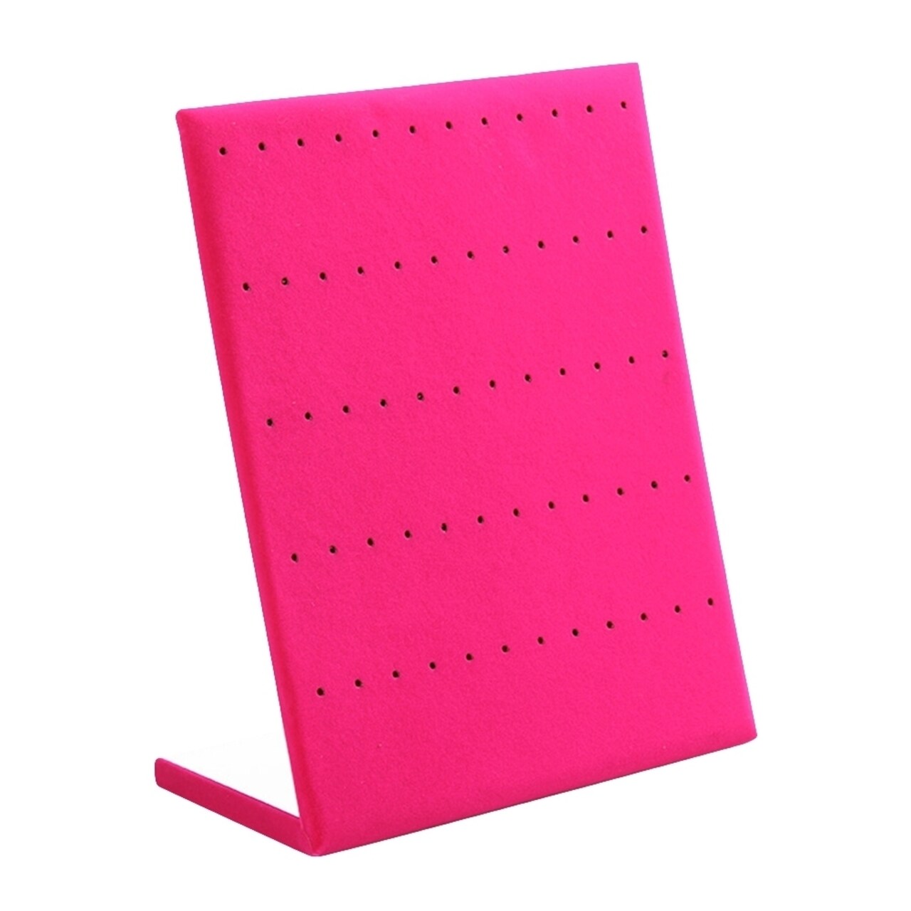 Generic 60 Holes L-type Suede Jewelry Stand Earrings Ear Studs Display Holder Organizer